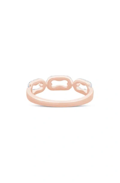 Shop Zac Posen Truly  Diamond Link Ring In Pink