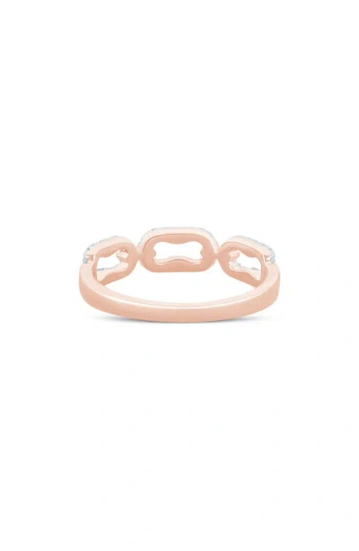 Zac Posen Truly  Diamond Link Ring In Pink