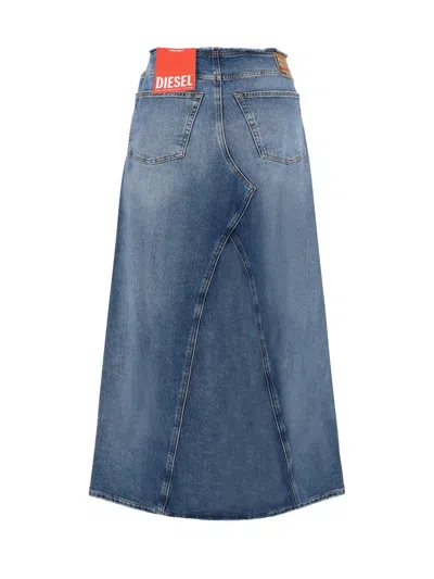 Shop Diesel Skirts In Denim