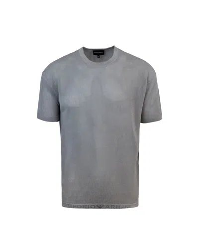 Shop Emporio Armani T-shirts In Grey