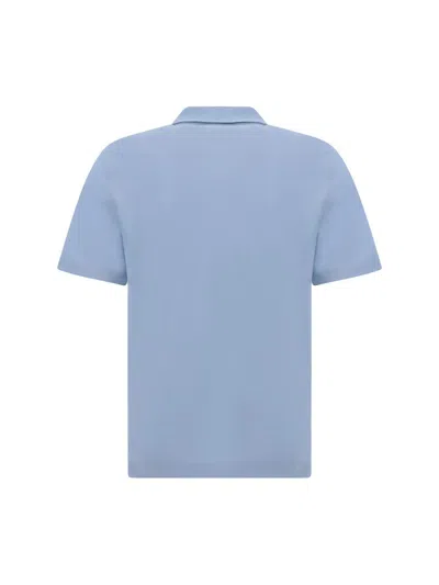 Shop Ferragamo Polo Shirts In Blue