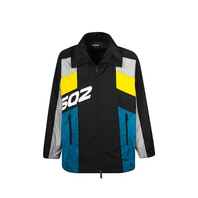 Shop Dsquared2 Windbreaker Jacket In Black