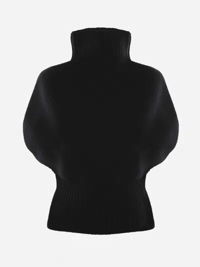 Shop Bottega Veneta High Neck Sweater Made Of Wool In Black