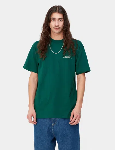 Shop Carhartt -wip Soil T-shirt (loose) In Green
