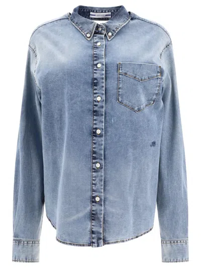 Shop Jacob Cohen Shirt With Cut-out In Blue