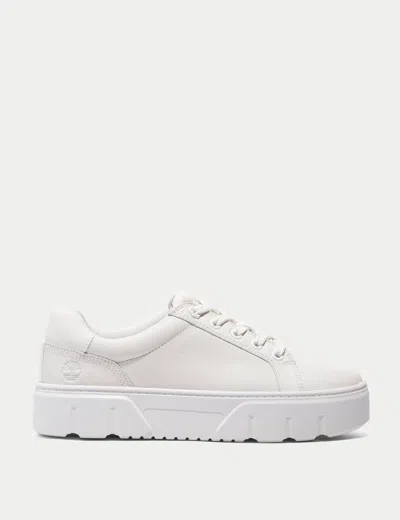 Shop Timberland Low Lace-up Trainer In White