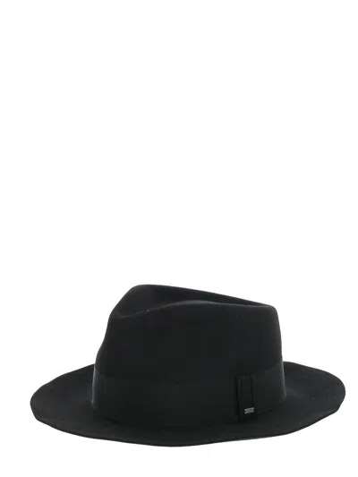 Shop Saint Laurent Fedora Hat In Nero