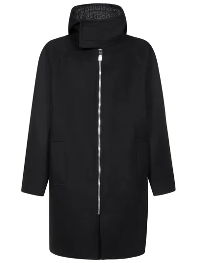 Shop Givenchy Coat In Nero