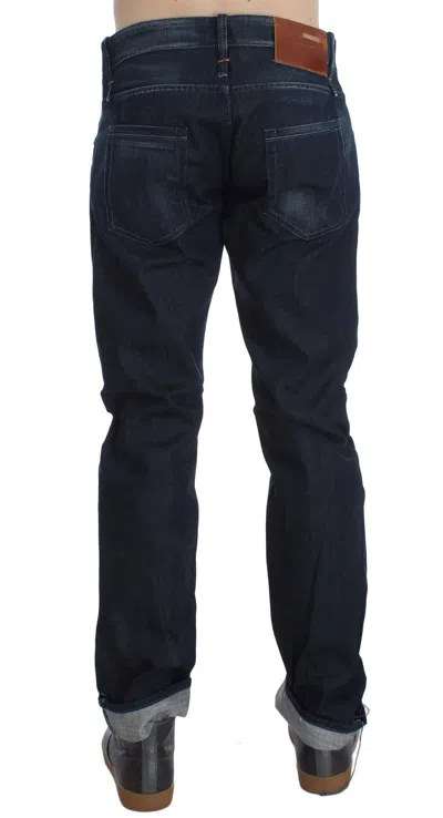 Shop Acht Elegant Straight Fit Blue Denim Men's Jeans