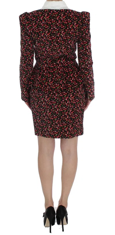 Shop Bencivenga Elegant Floral Two-piece Skirt Suit Women's Set In Multicolor