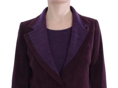 Shop Bencivenga Elegant Purple Wool Blend Three Piece Suit Women's Set