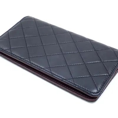 Pre-owned Chanel - Black Leather Wallet  ()