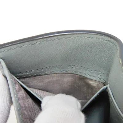 Shop Dior Saddle Grey Leather Wallet  ()