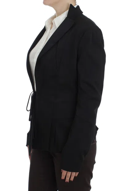 Exte Stretch Single Breasted Blazer Jacket In Black