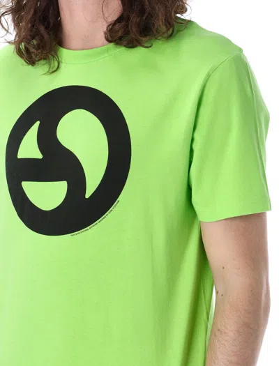 Shop Acne Studios Logo T-shirt In Sharp Green