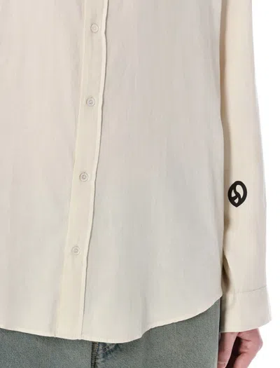 Shop Acne Studios Over Casual Shirt In White