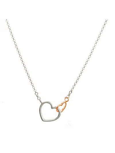Shop Dogeared Mother + Daughter Necklace In Silver