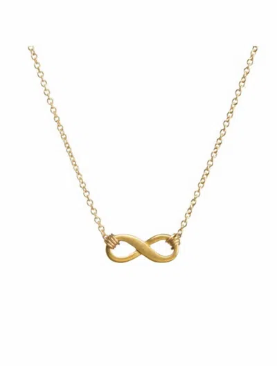 Shop Dogeared Infinite Love Necklace In Gold