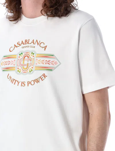 Shop Casablanca Unity Is Power T-shirt