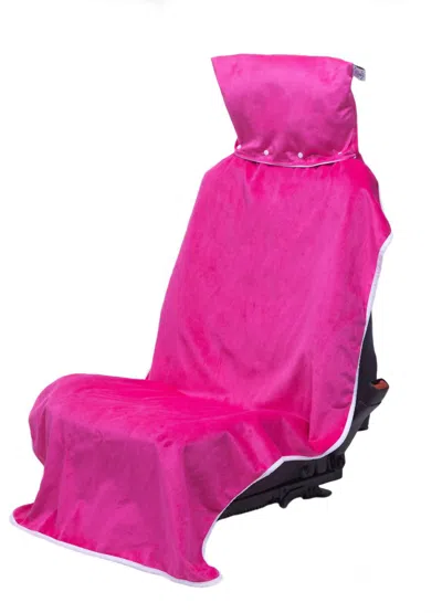 Shop Turtle Towels Waterproof Towel/seat Protector In Electric Pink