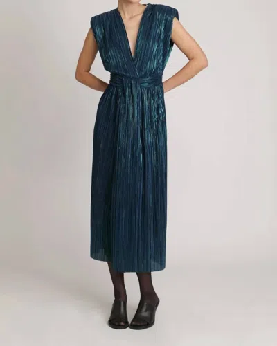 Shop Sabina Musayev Donna Dress In Dark Ocean In Blue