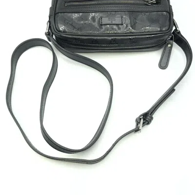Shop Gucci Gg Imprimé Black Canvas Shoulder Bag ()