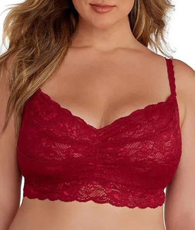 Shop Cosabella Never Say Never Sweetie Soft Bra In Deep Ruby In Multi