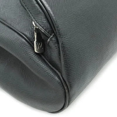 Pre-owned Louis Vuitton Cassiar Black Leather Backpack Bag ()