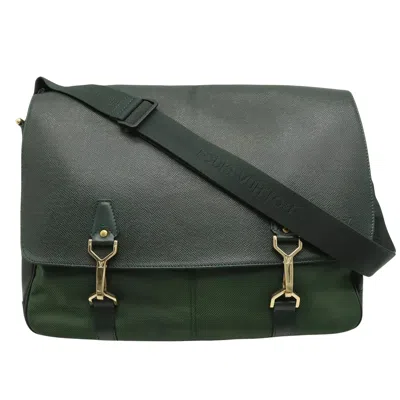 Pre-owned Louis Vuitton Dersou Green Leather Shoulder Bag ()
