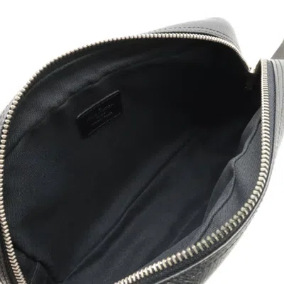 Pre-owned Louis Vuitton Kaluga Black Leather Clutch Bag ()