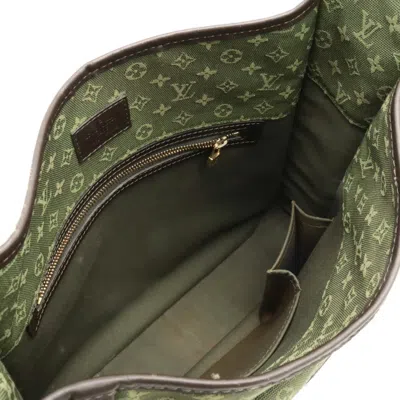 Pre-owned Louis Vuitton Mary Kate Green Canvas Shoulder Bag ()