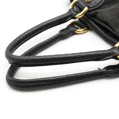 Pre-owned Louis Vuitton Neo Cabby Black Denim - Jeans Handbag ()