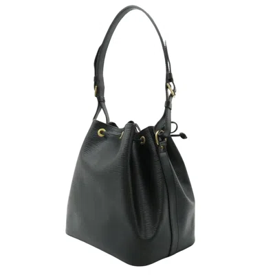 Pre-owned Louis Vuitton Petit Noé Black Leather Shoulder Bag ()