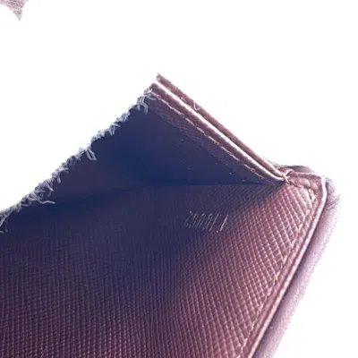 Pre-owned Louis Vuitton Porte Billet Red Canvas Wallet  ()