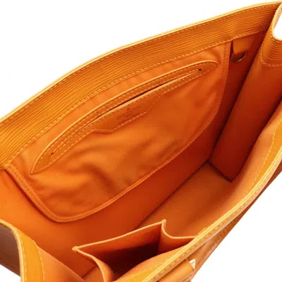 Pre-owned Louis Vuitton Sac Plat Orange Leather Tote Bag ()