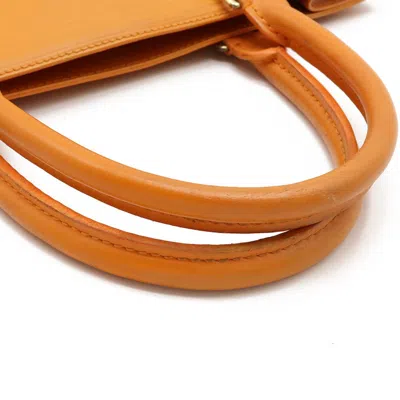 Pre-owned Louis Vuitton Sac Plat Orange Leather Tote Bag ()