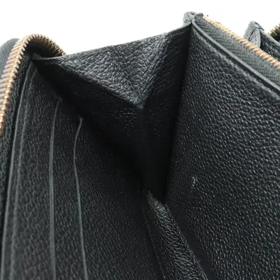 Pre-owned Louis Vuitton Zippy Wallet Black Canvas Wallet  ()
