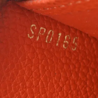 Pre-owned Louis Vuitton Zippy Wallet Orange Leather Wallet  ()