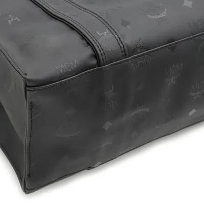 Shop Mcm Visetos Black Canvas Shoulder Bag ()