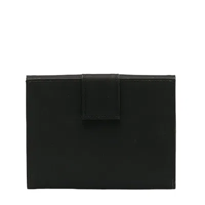Shop Prada Black Synthetic Wallet  ()