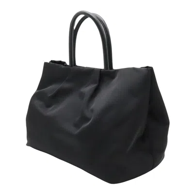 Shop Prada Ribbon Black Synthetic Tote Bag ()