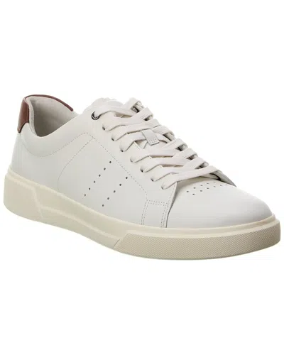Shop Vince Brady-b Leather Sneaker In White