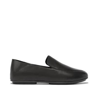 Shop Fitflop Allegro Leather Cali Loafer In Black