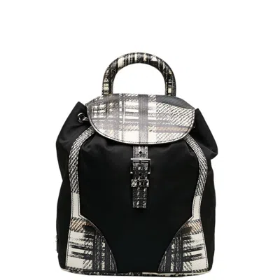 Shop Prada Synthetic Backpack Bag () In Black