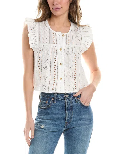 Shop Blanknyc Eyelet Top In White