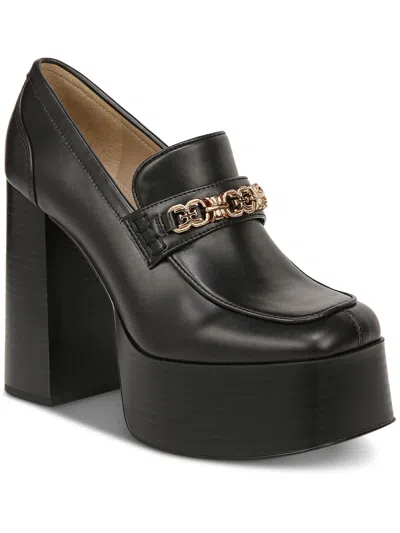 Shop Sam Edelman Rowe Womens Faux Leather Slip-on Platform Heels In Multi