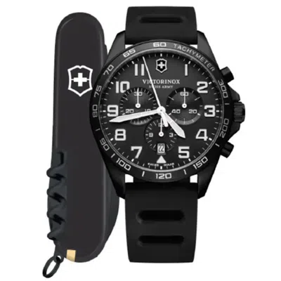 Shop Victorinox Men's Fieldforce Black Dial Watch