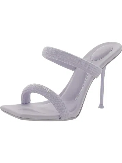 Shop Alexander Wang Julie Womens Dressy Open Toe Slide Sandals In Multi