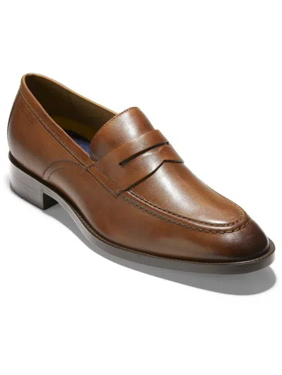 Shop Cole Haan Mens Leather Slip-on Loafers In Multi