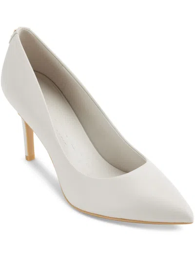 Shop Karl Lagerfeld Royale Womens Solid Embellished Pumps In White